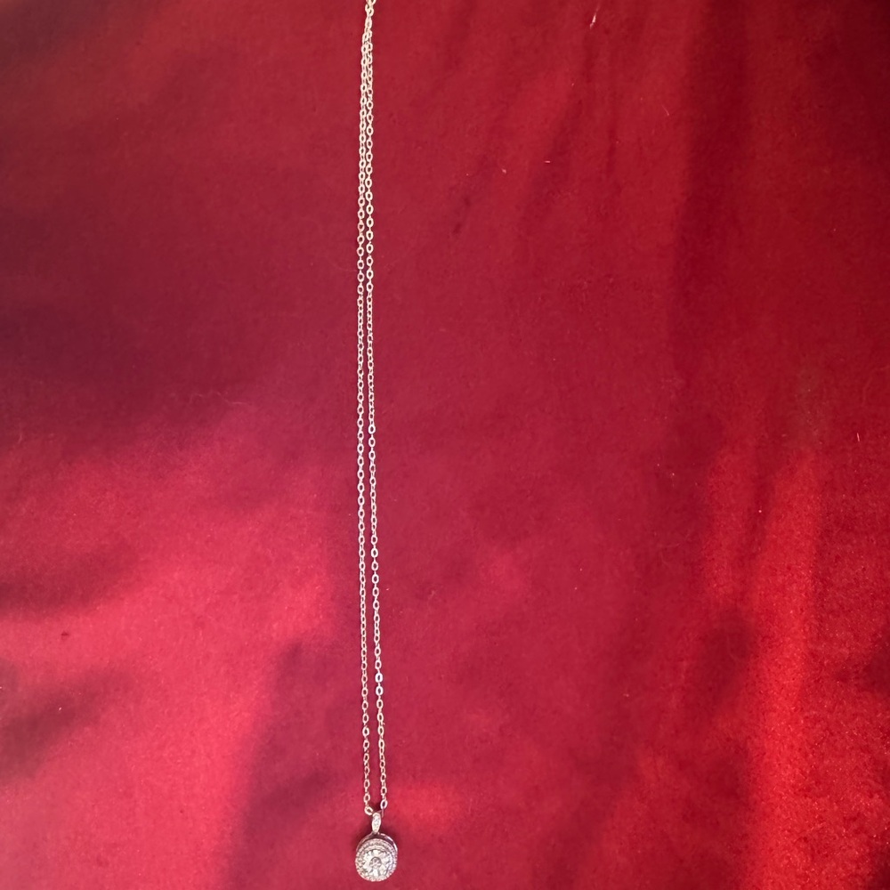 Elegant Silver Necklace with sterling silver Pendant